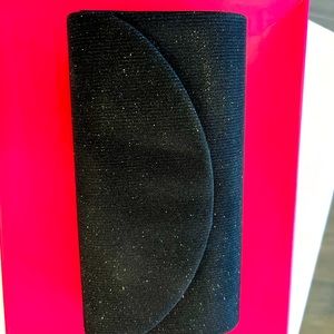 Black Clutch with Wristlet and Shoulder strap